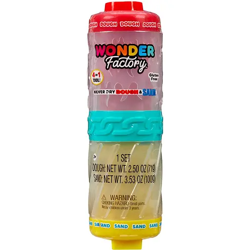 Набір для ліплення Wonder factory Яскравий старт Маса для ліпленні і пісок в асортименті 2 в 1 (595304)