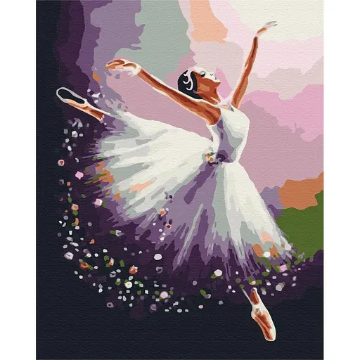 Картина за номерами Чарівна балерина Brushme 40x50 см кольорова 000221175