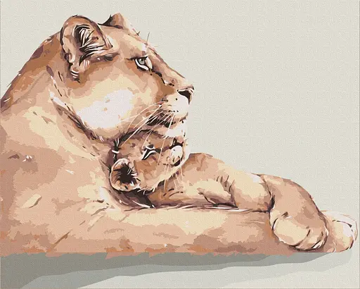 Картина за номерами на підрамнику Brushme Левине серце