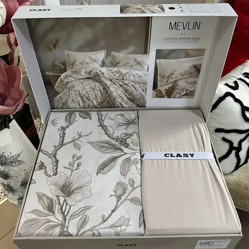 Постільна білизна Melvin V1 Bej Ранфорс Clasy pbe0052066 - фото 3