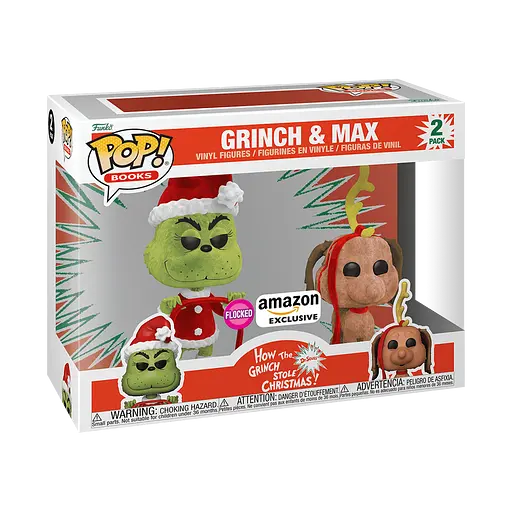 Фігурка Funko Pop Грінч вкрав Різдво Грінч і Макс Grinch Stole Christmas Grinch and Max 11 см 2P HTGSC GM - фото 2