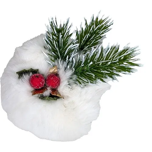 Брошка Зимова з ягодками - фото 1