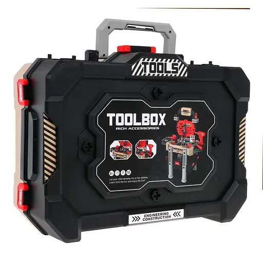 Майстерня Ramiz з інструментами для дітей DIY набір 2в1 червоний 8028A - фото 7