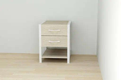 Тумба універсальна Ferrum-decor Вів'єн 2/1 50x41x40 білий ДСП Дуб Сонома 16мм (FRD-104178)