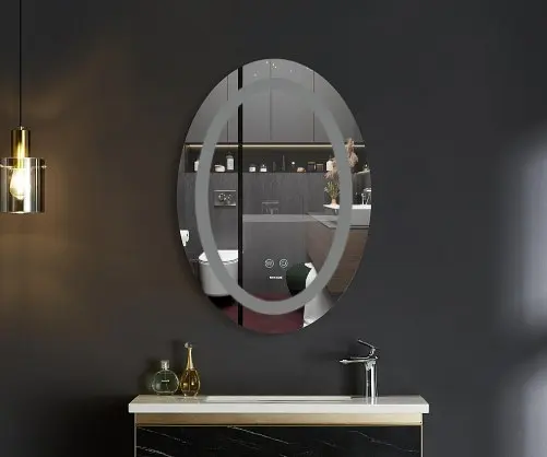 Дзеркало Mixxus PLAIN MV03-50x70 з LED Touch, Anti-fog, димером, регулюванням яскравості (MI6664) - фото 4