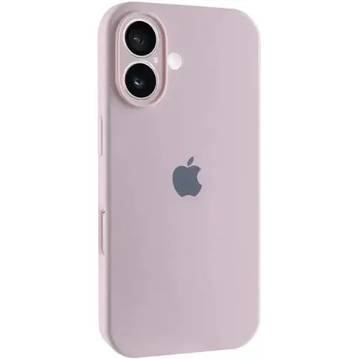 Чехол Epik Silicone Case Full Camera Protective (AA) для Apple iPhone 16 Plus (6.7) Розовый/Chalk Pink - фото 1