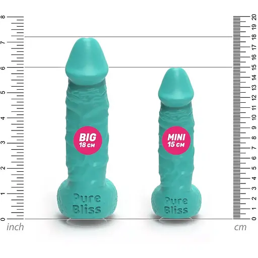 Крафтове мило-член із присоскою Pure Bliss Mini Turquoise - фото 5