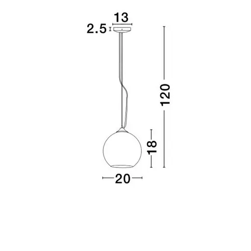 Світильник підвісний Argento Nova Luce 6120843 - фото 2