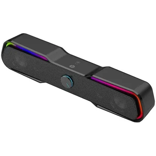 Акустична система 2.0 HP DHE-6002 3.5 мм + USB 6 Вт Sound Bar LED RGB - фото 6