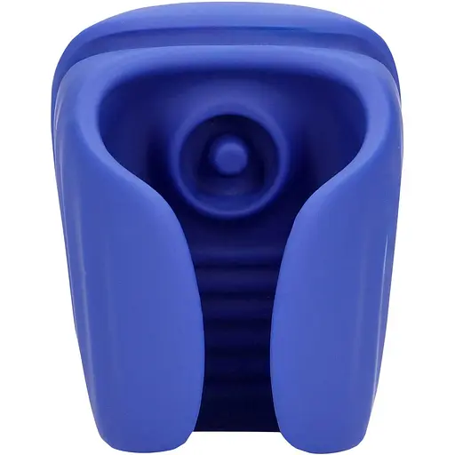 Мастурбатор з вібрацією Loveline Vibrating And Pulse Wave Stroker синій