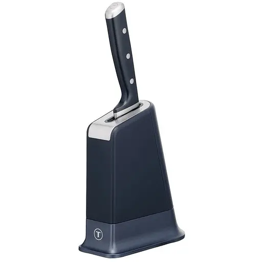 Кухонний ніж шеф-кухаря Tefal EverSharp та блок з вбудованою системою заточування чорний (K297S244)