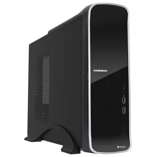 Корпус GameMax ST-610G черный, 300 Вт, Micro ATX/Mini ITX, 2xUSB 2.0, 1x80 мм - фото 1