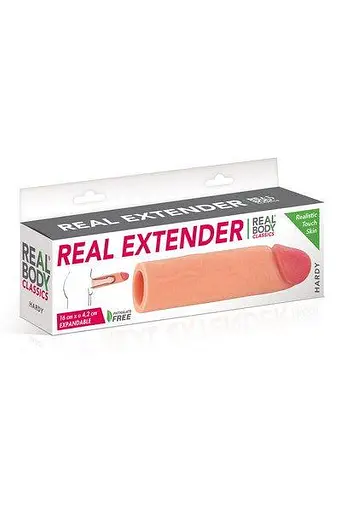 Насадка на член Real Body Real Extender Hardy з відкритою головкою - фото 3