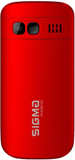Кнопочный телефон Sigma mobile Comfort 50 Easy (CF115) Type-C красный - фото 2