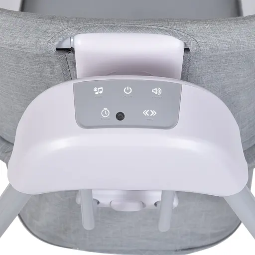 Кроватка-люлька Mastela 8901 с пультом управления серый - фото 7