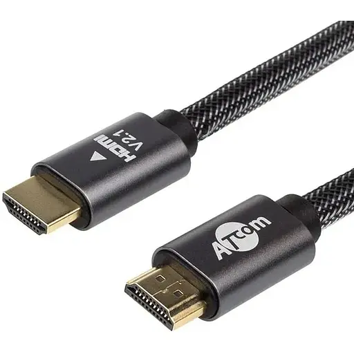 Кабель Atcom Premium HDMI - HDMI V 2.1 (M/M), 30 м, Black (AT23730) пакет