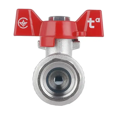 Кран кульовий Thermo Alliance Forte 1/2" ВВ прямий, PN40, метелик SF602W15 - фото 2