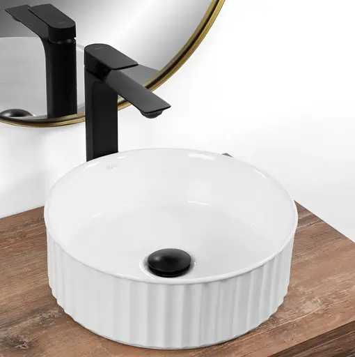 Умивальник Rea Charlotte white накладний REA-U6960, Білий - фото 3