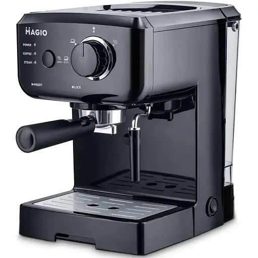 Кофеварка Magio Mg-962 эспрессо с трубкой-капучинатором 1140W 15 бар - фото 1
