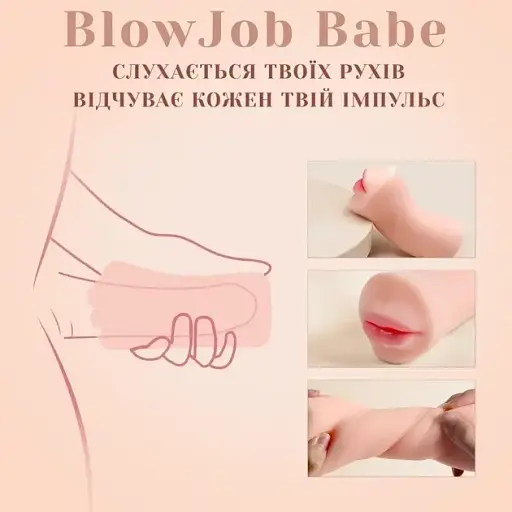 Мастурбатор-ротик I’MCUM BlowJob Babe (7970379617690) - фото 3