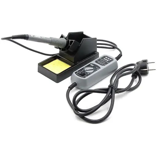 Паяльник WEP 908+ с подставкой 65W, аналоговая регулировка t 200-480 гр, жало 900M с портативным блоком управления - фото 2