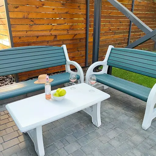 Садовий стіл 122х61х43 см SW-00001544 - фото 7