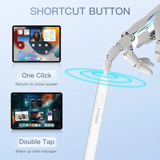 Стилус для, Активный карандаш с функцией быстрой зарядки, Датчик наклона, блокирующий прикосновение ладонью, Магнитный беспроводной - фото 4