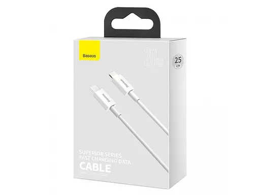 Кабель Baseus Superior Series Fast Charging Data Cable Type-C to iP PD 20W 0.25m White - фото 4