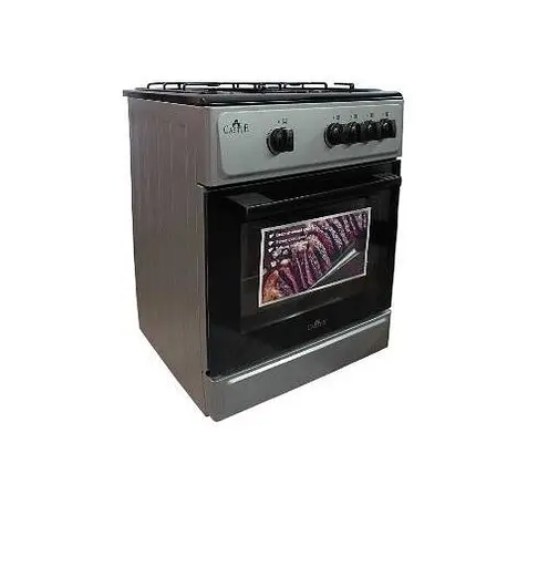 Плита газова Castle CG-60G сіра/чорна без кришки - фото 2