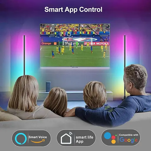 Светодиодный торшер YTDRGB, угловая лампа, совместимая с Alexa 2 шт. - фото 2