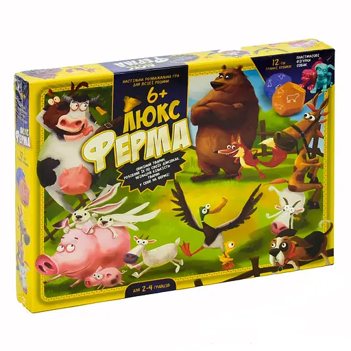 Настольная игра большая "Ферма ЛЮКС" G-FL-UA-01 Danko Toys, в коробке (4820186075779) - фото 1