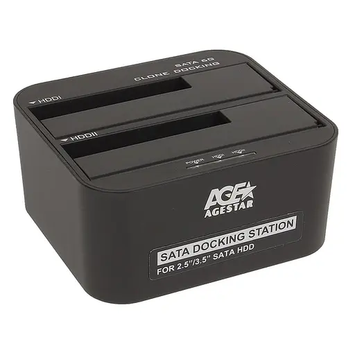 Зовнішня кишеня AgeStar 3UBT6-6G, для 2.5''/3.5'' SATA HDD, USB 3.0 (3UBT6-6G (Black)) - фото 1