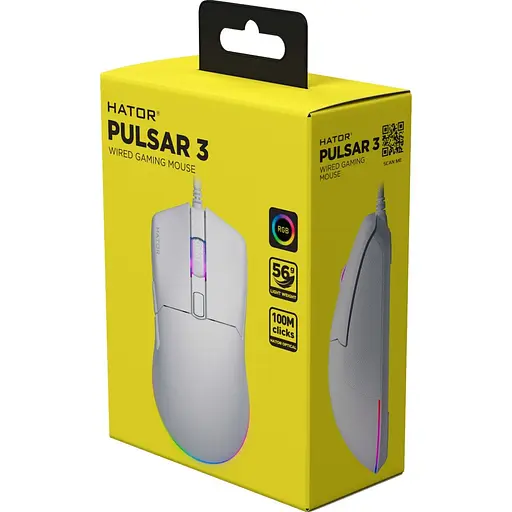 Миша Hator Pulsar 3 White (HTM611) [126752] - фото 6