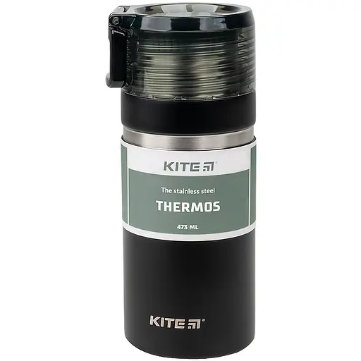 Термос Kite 473 мл черный (K21-320-03)