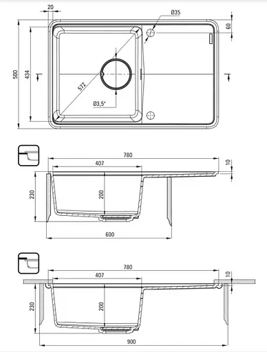 Кухонна мийка DEANTE Momi ZKM_N113 - фото 5