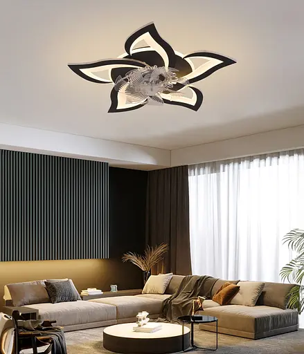 Потолочный светильник-вентилятор YZD5005-Fan (Черный) - фото 2