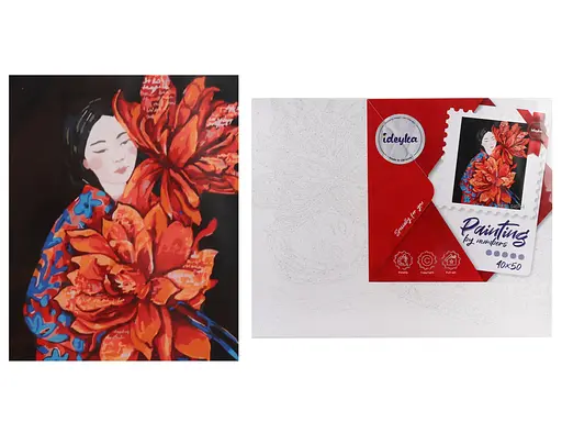 Набір для розпису по номерах Розквіт думки, 40x50 см