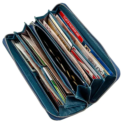 Жіночий шкіряний гаманець-клатч ST Leather 10х20 см acs0015895 - фото 4