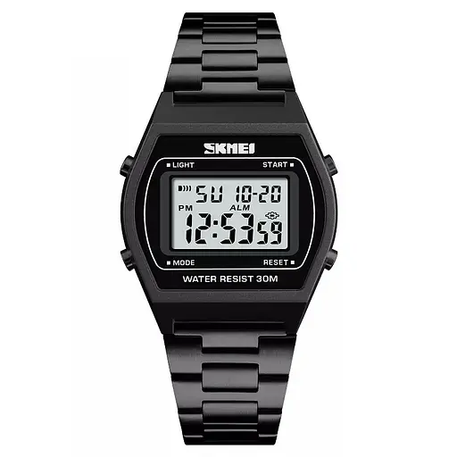 Наручний годинник Skmei 1328 Black glass mirror, 1328BK (18481)