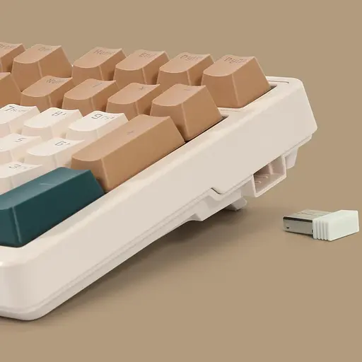 Бездротова/провідна механічна клавіатура Qisan, ігрова клавіатура з трьома режимами 2.4G/USB-C/BT, 100 клавіш (98%), розкладка US - фото 4