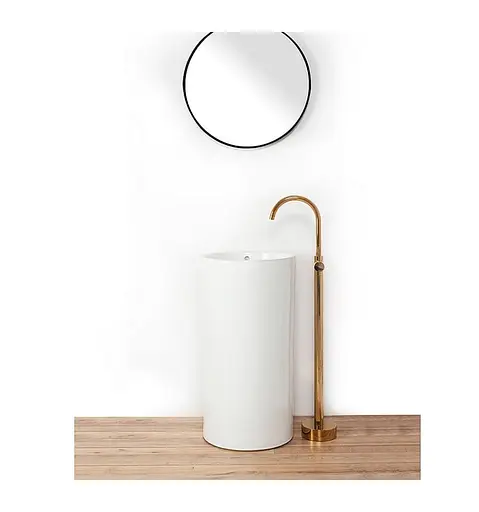 Смеситель для умывальника Rea Ortis gold золотой REA-B4890 Золотой - фото 3