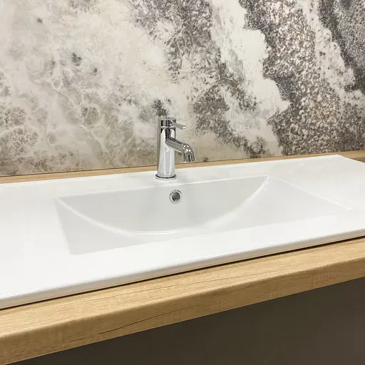 Умивальник VBI Ferrara 120 white врізний VBI-018031, Білий - фото 5