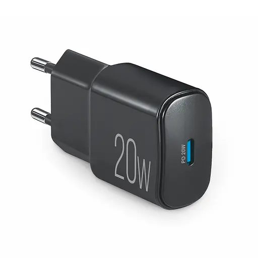 Сетевое зарядное устройство Brevia ePower PD20W USB-C черный(45020CB)