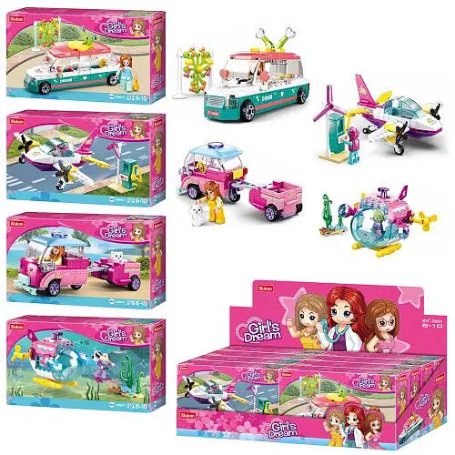 Конструктор SLUBAN Транспорт, від 111 деталей, фігурка, (В асортименті) - фото 2