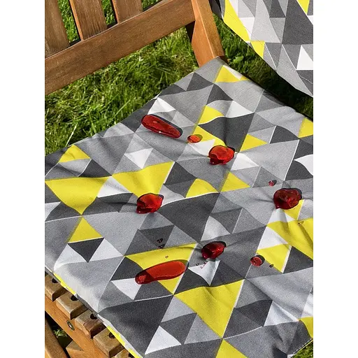 Водовідштовхувальна подушка для стільця з 3D-принтом Графіка 40х40 см сіра 8 шт. - фото 5