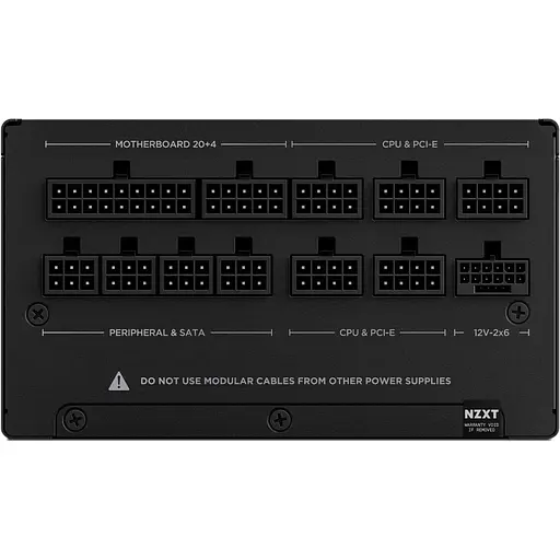 Блок живлення NZXT C1200W ATX 3.1 80+ Gold Black (PA-2G2BB-EU) - фото 5