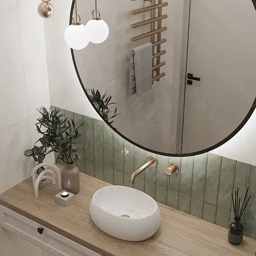 Умивальник VBI Veneto S white накладний VBI-012801, Білий - фото 3