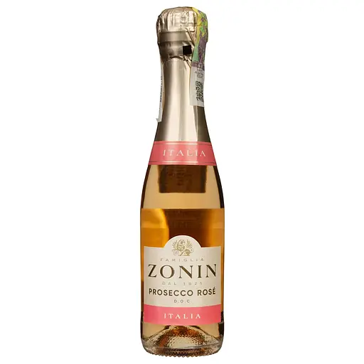 Вино игристое Zonin Prosecco Rose Brut розовое 11% 0.2 л