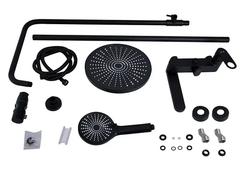 Душевая система универсальная Qtap Jay Black Matt с изливом QTJAY111BLM45549 - фото 9