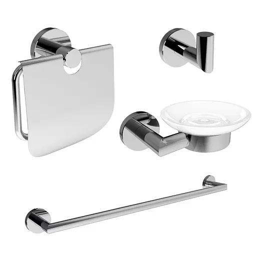 Набор аксессуаров для ванной Imprese Hranice 100014, Хром - фото 1